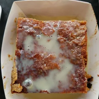 Homemade Bread Pudding with Rum Sauce