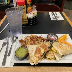 Breakfast Quesadilla (comes with hash browns)