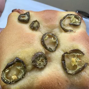 Jalapeño pocket with sausage inside