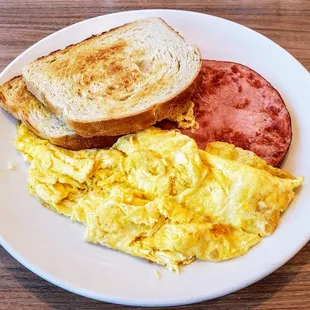 Two eggs, Ham and Toast at Parkway