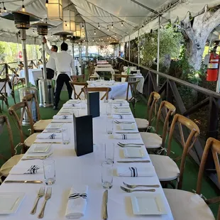 sushi and sashimi, outside