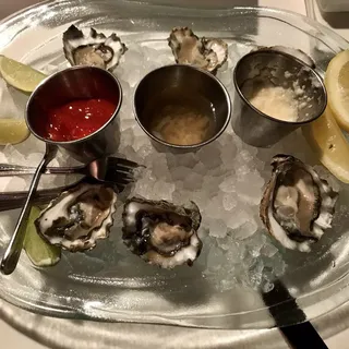 Freshly Harvested Oysters on the Half Shell*