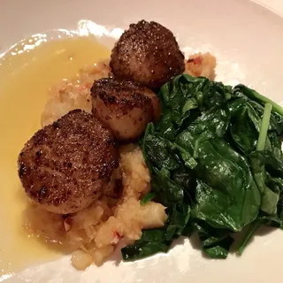 Wild Porcini Crusted Scallops