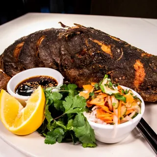 Whole Ginger Fried Louisiana Catfish
