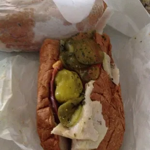 Large assorted hoagy...good old school hoagy flavors but something wasn't right...wheat thick stale bread!