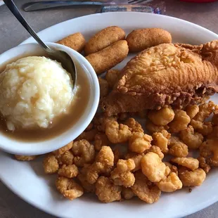 Fried Flounder and Calabash