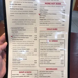 Back Menu Page