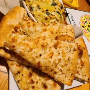 Artichoke dip with flat breads