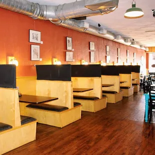 the dining area of the restaurant