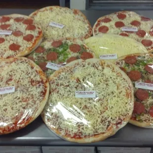 Our Take and Bake Pizzas