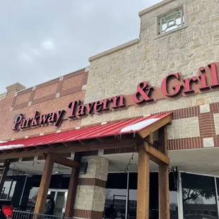 the front of the restaurant