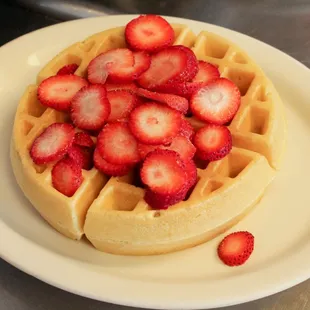 waffles, food