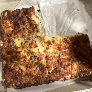 Burnt pizza