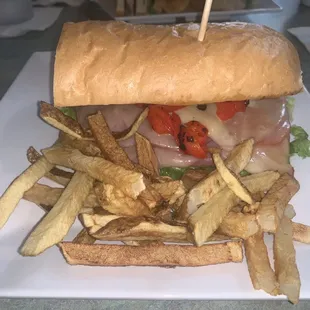 Hot Italian Hoagie and Maggy Fries. Excellent!!!