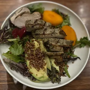 Baked Sweet Potato &amp; Spring Vegetables with chicken