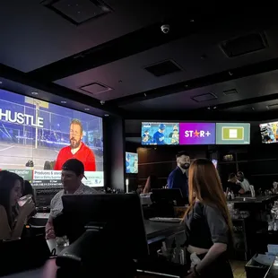 a television screen with a picture of a man on the screen