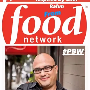 Chef Rahm inspired Menu from Food Network