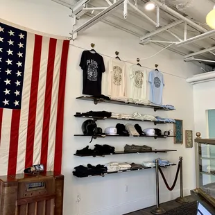 a display of merchandise in a store