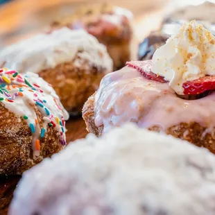 a variety of doughnuts