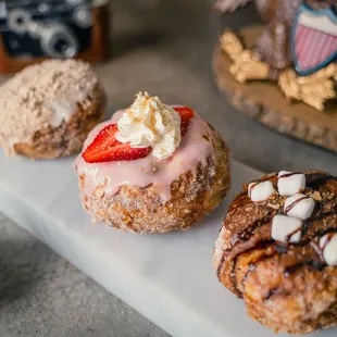 a variety of pastries