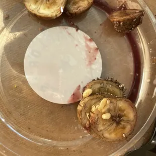 rotten bananas that were on my açaí bowl!