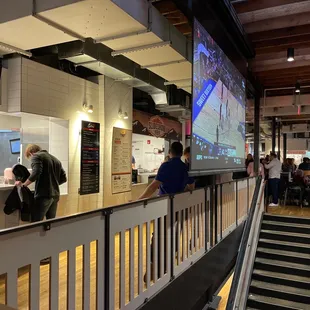 Second floor of the very busy place