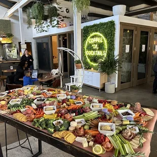Charcuterie table for large event.