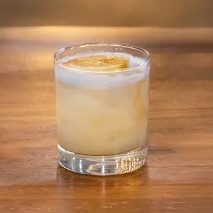 a close up of a drink