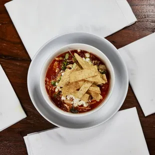 a bowl of tortilla with tortilla chips