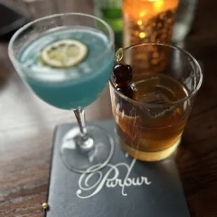 old fashioned &amp; corpse reviver number blue