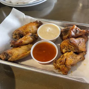6 Smoked Wings with Side of Tropical Habanero