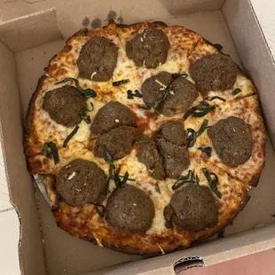 10" Meatball Pizza