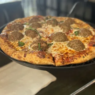 Meatball Pizza