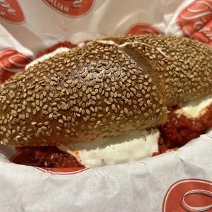 Chicken parm sandwich