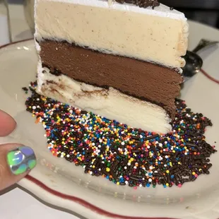 S'mores ice cream cake