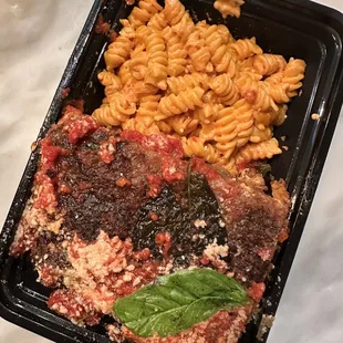 EGGPLANT PARM PLATTER SPICY ROTINI
