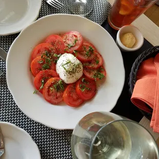 Caprese di Burrata...the burrata was delicate and heavenly