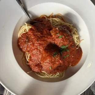 Spaghetti and meat balls