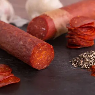 a variety of sausages