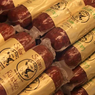 We offer a wide variety of salami
