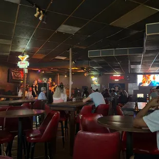 people sitting at the bar
