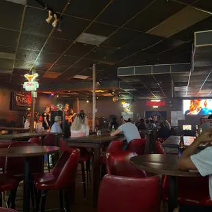 people sitting at tables