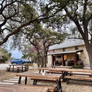 The trees provide a nice shade