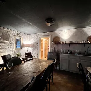 Inside sit down area