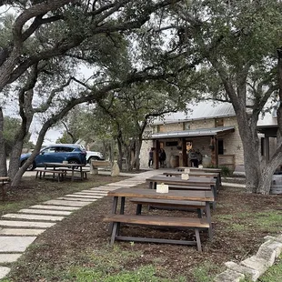 Outside the tasting room at Parmeson Wines