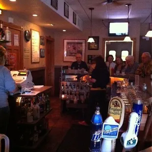 customers at the bar