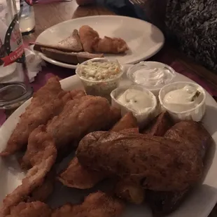 Perch and roasted potatoes