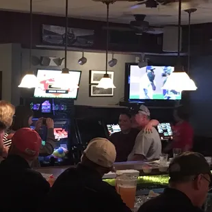 Bar area. Is it Brett Favre?