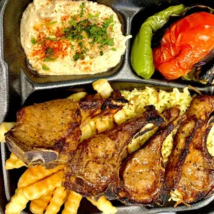Lamb chops plate
