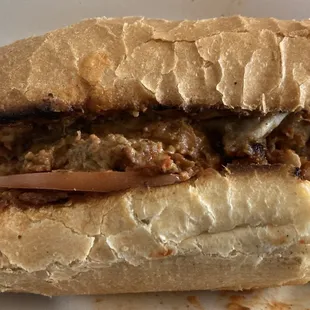 Spicy beef sando.